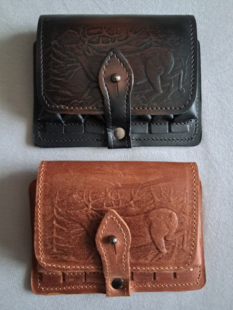 Kožené pouzdro na 7 kulových nábojů